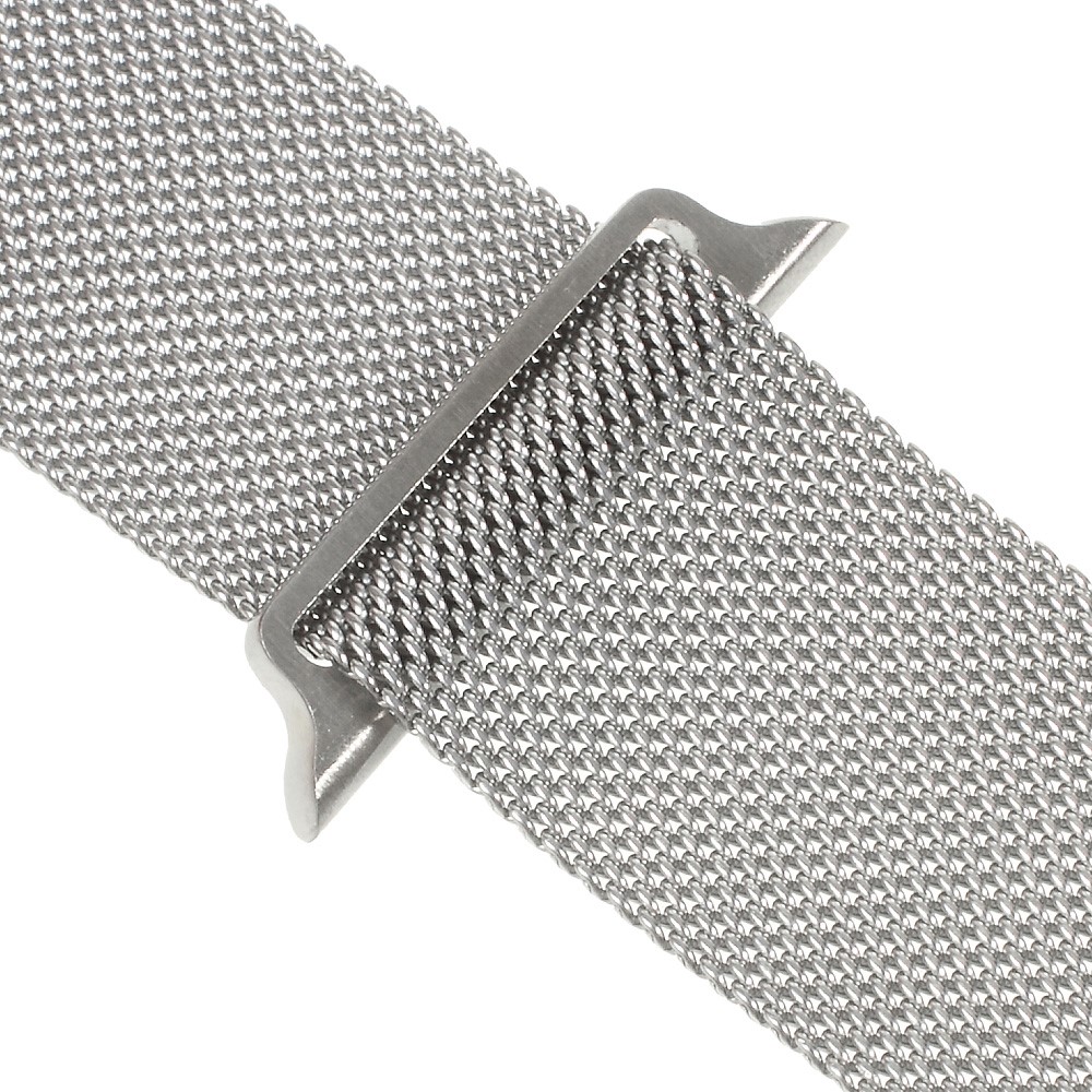 Milanese Stainless Steel Watchband Wristband for Apple Watch Series 4 44mm / Series 3 / 2 / 1 42mm - Silver Color-5