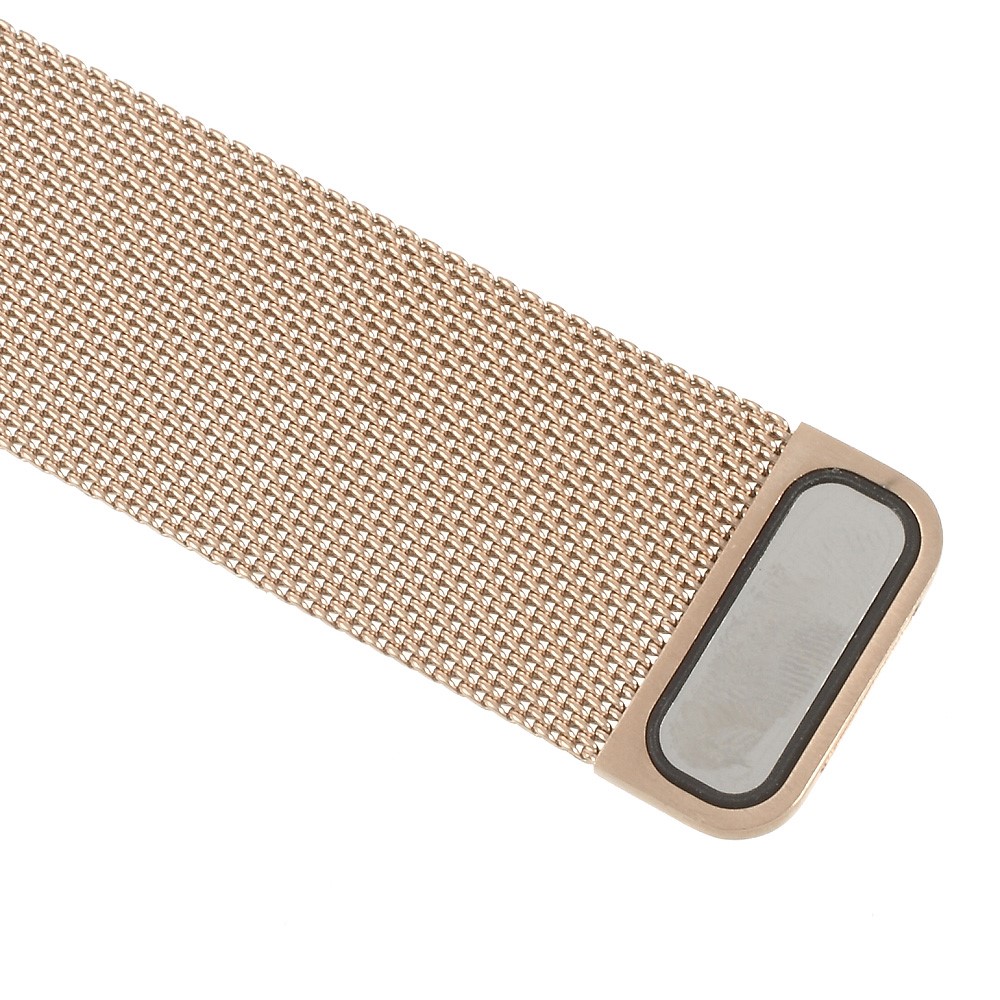 Milanese Stainless Steel Watchband Wristband for Series 3 / 2 / 1 Apple Watch 42mm - Rose Gold Color-4