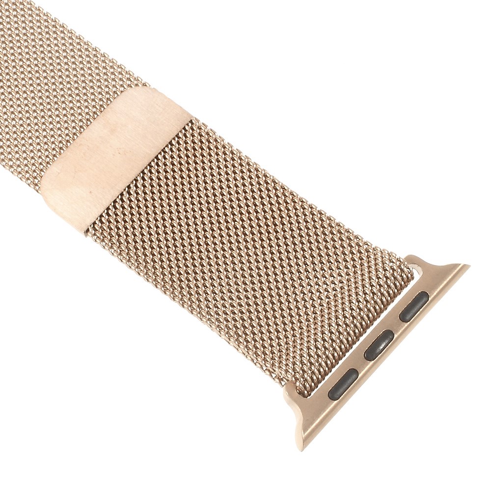 Milanese Stainless Steel Watchband Wristband for Series 3 / 2 / 1 Apple Watch 42mm - Rose Gold Color-5