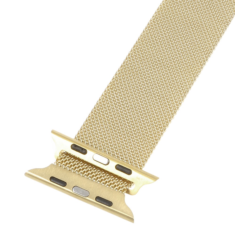 Milanese Stainless Steel Watchband Wristband for Apple Watch Series 4 44mm / Series 3 / 2 / 1 42mm - Champagne Gold Color-3