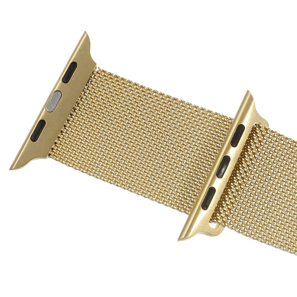 Milanese Stainless Steel Watchband Wristband for Apple Watch Series 4 44mm / Series 3 / 2 / 1 42mm - Champagne Gold Color-4