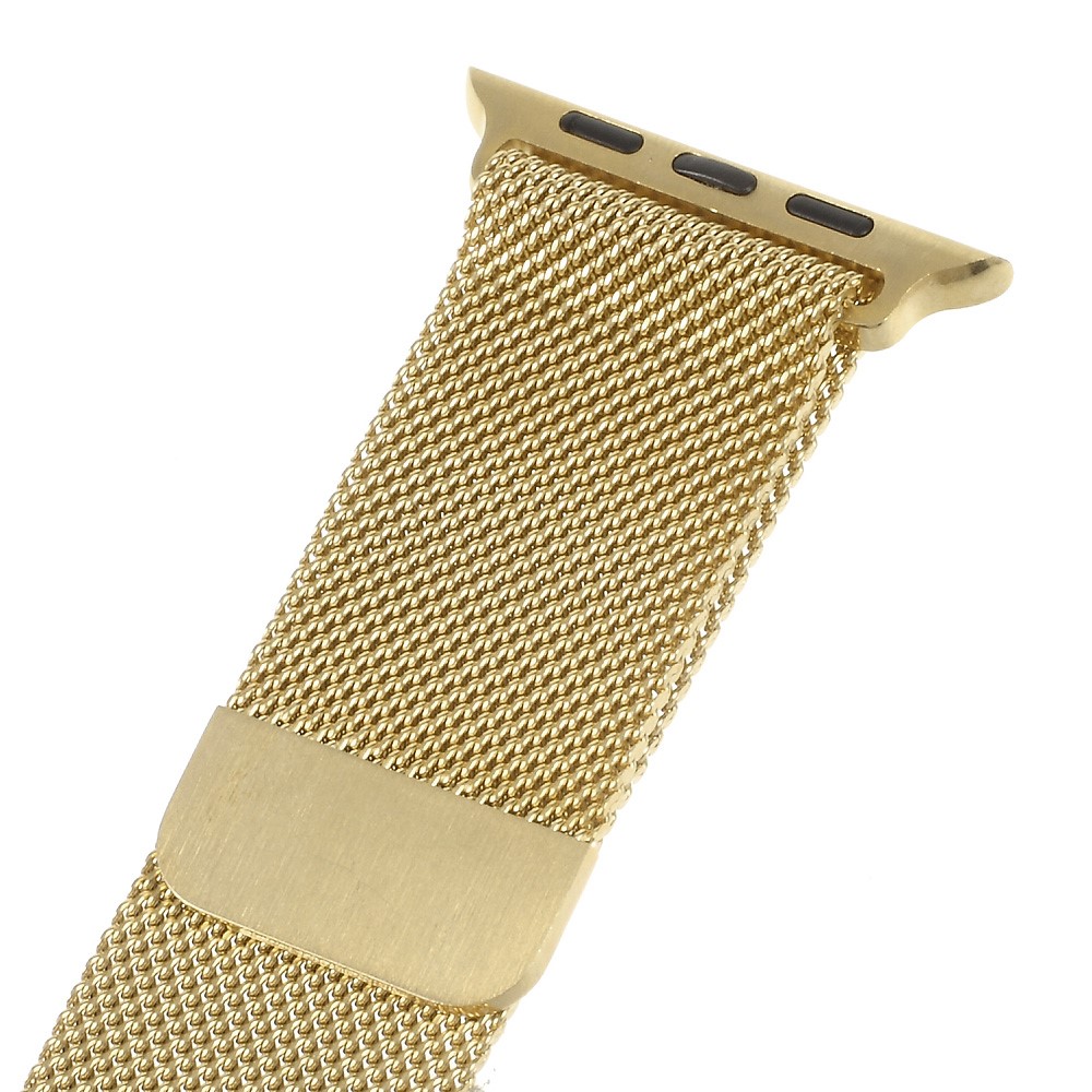 Milanese Stainless Steel Watchband Wristband for Apple Watch Series 4 44mm / Series 3 / 2 / 1 42mm - Champagne Gold Color-5