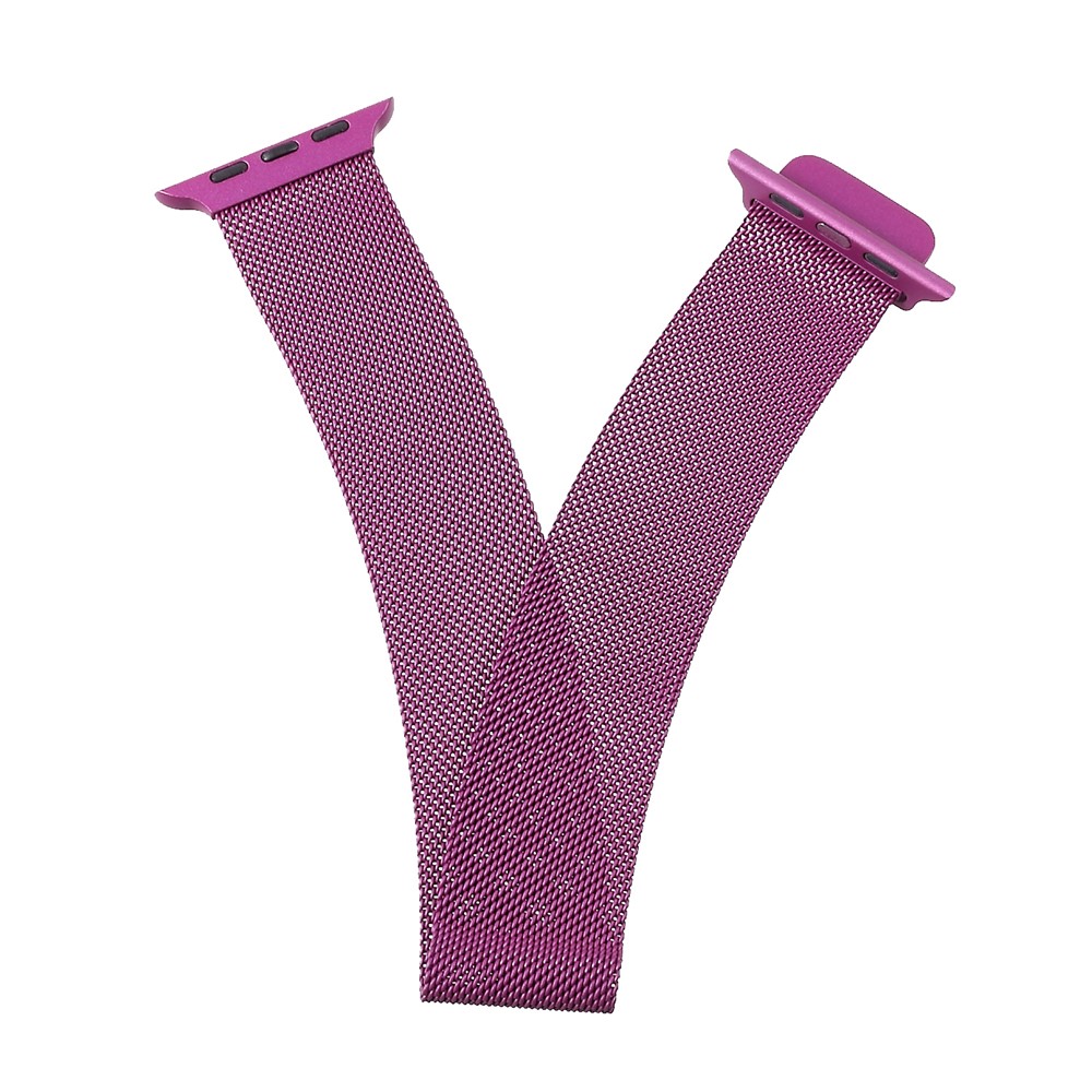 Milanese Stainless Steel Watch Band Strap for Apple Watch Series 4 40mm, Series 3 / 2 / 1 38mm - Purple-5