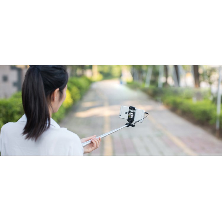 REMAX P5 3.5mm Wire Control Foldable Extendable Selfie Stick - Gold Color-12