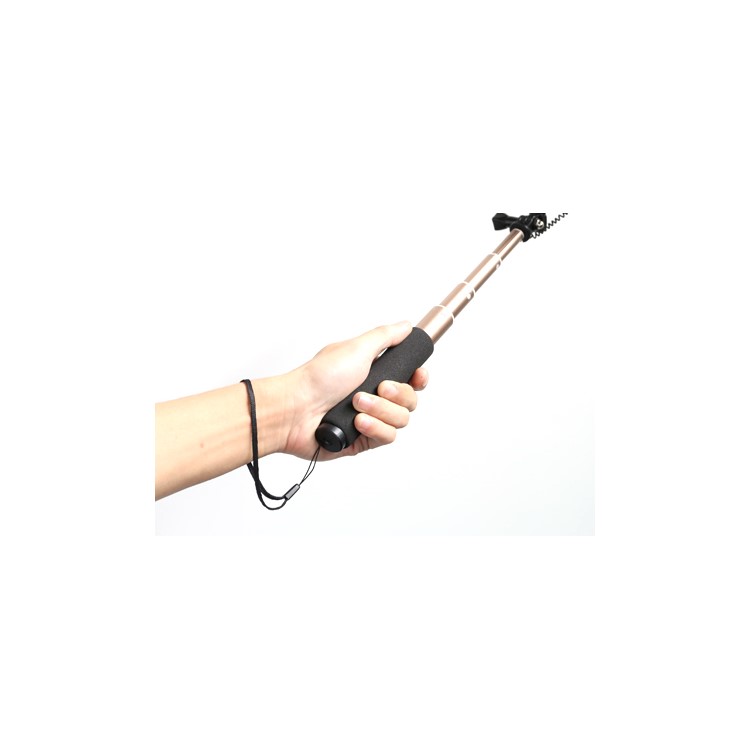 REMAX P5 3.5mm Wire Control Foldable Extendable Selfie Stick - Gold Color-4