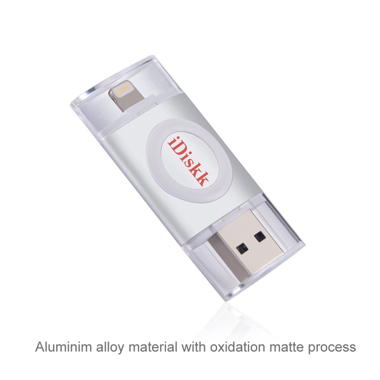 IDISKK 32GB Apple MFI Certified USB 3.0 Drive for iPhone iPad iPod - Silver Color-2