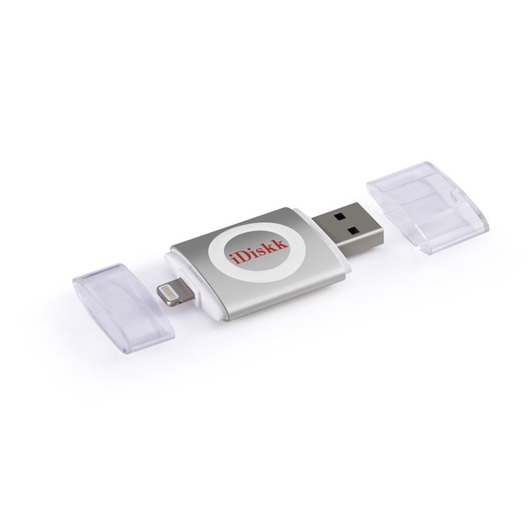 IDISKK 32GB Apple MFI Certified USB 3.0 Drive for iPhone iPad iPod - Silver Color-3