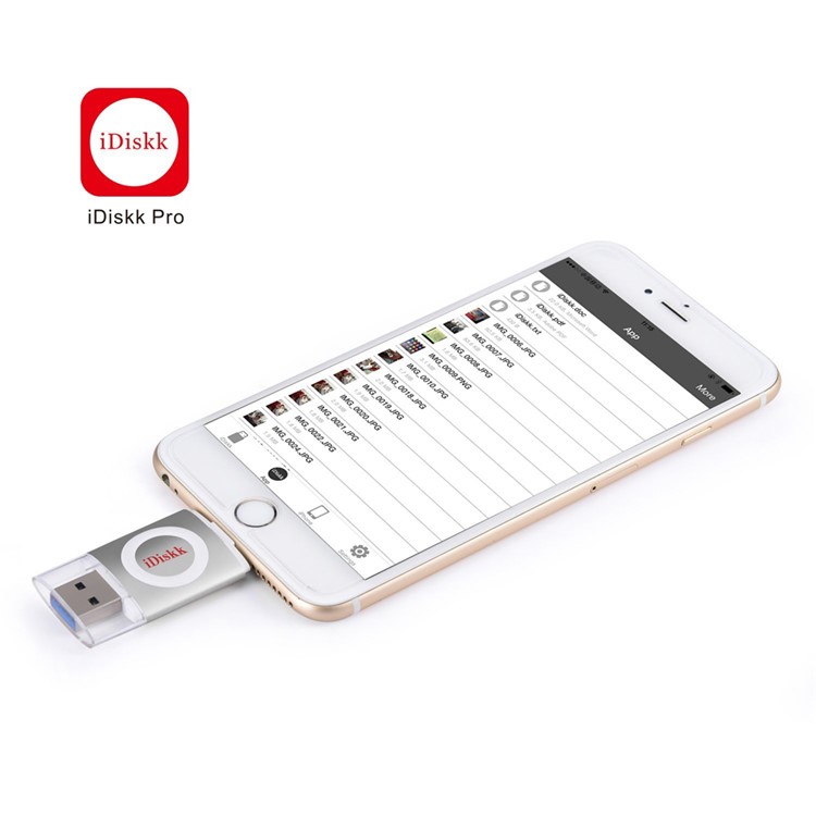 IDISKK 32GB Apple MFI Certified USB 3.0 Drive for iPhone iPad iPod - Silver Color-4