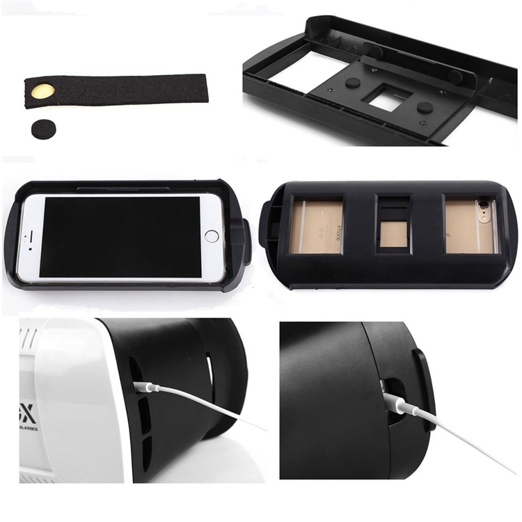 Virtual Reality Video Glasses Head Mount 3D VR BOX with Remote Shutter for iPhone 6s Plus / Samsung Galaxy Note5-22