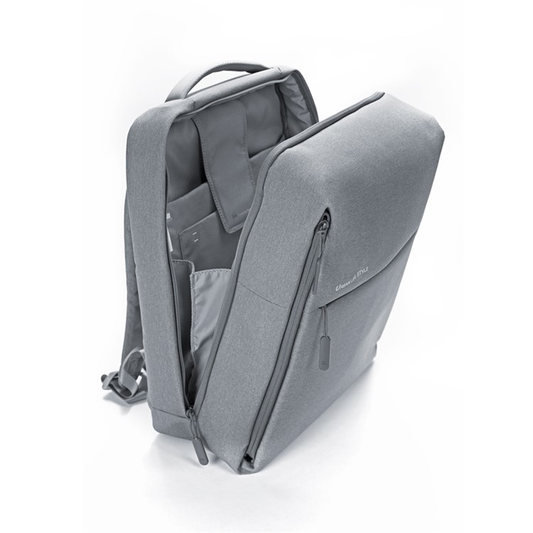 XIAOMI Minimalist Fashion Shoulder Bag Laptop Tablet Backpack - Light Grey-3
