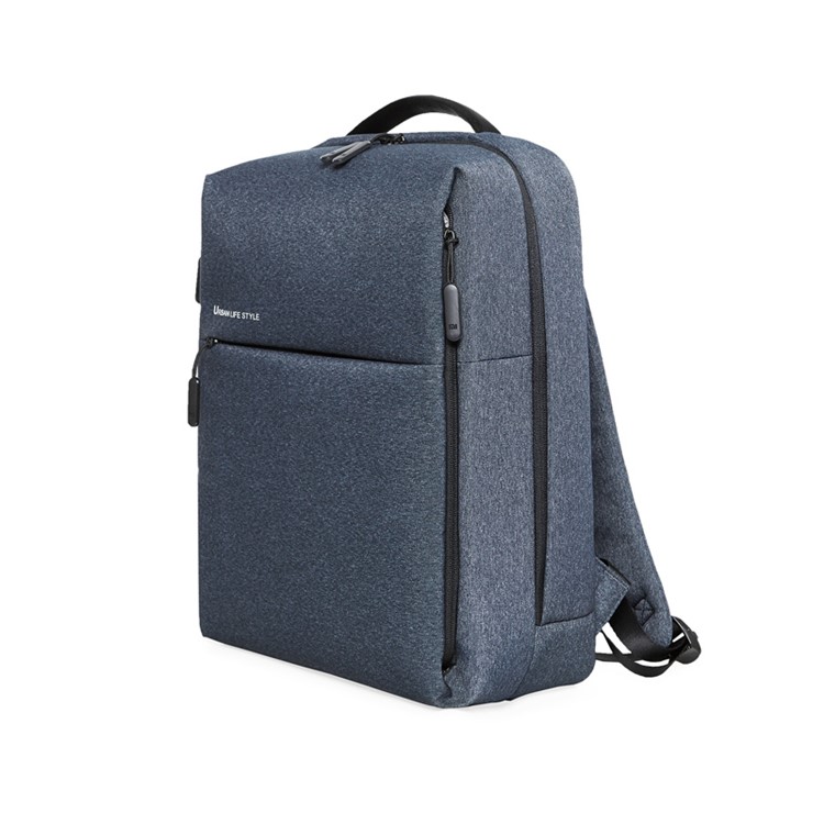 XIAOMI Minimalist Fashion Backpack Laptop Tablet Shoulder Bag Daypack - Dark Blue-2