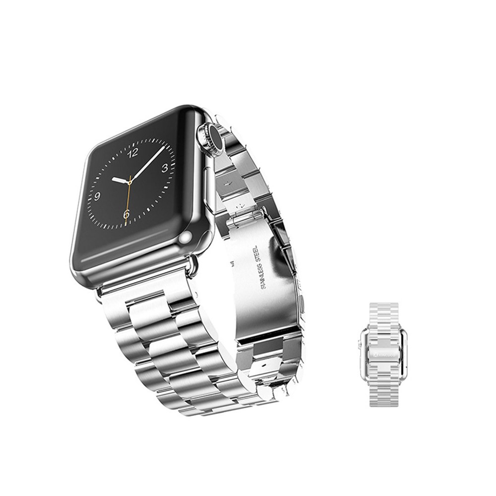 XINCUCO Stainless Steel Watch Band for Apple Watch 42mm Series 3 / 2 / 1 with Axle Connectors-3