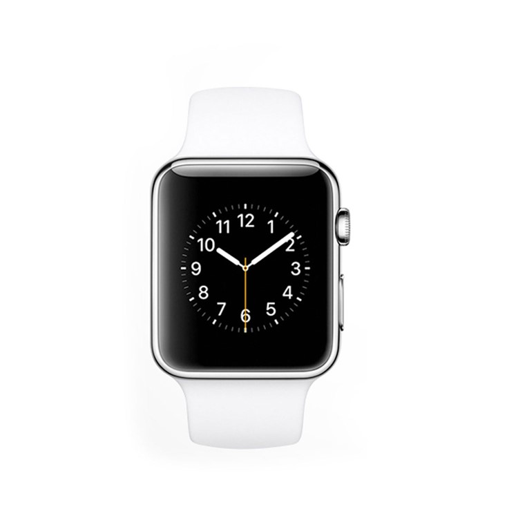 XINCUCO Soft Silicone Sport Wristband for Apple Watch Series 4 44mm / Series 3 / 2 / 1 42mm - White-3