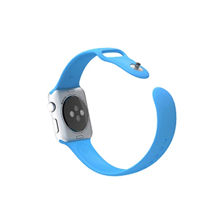XINCUCO Sport Silicone Watch Band Strap for Apple Watch 42mm Series 1 Series 2 Series 3 - Blue-3