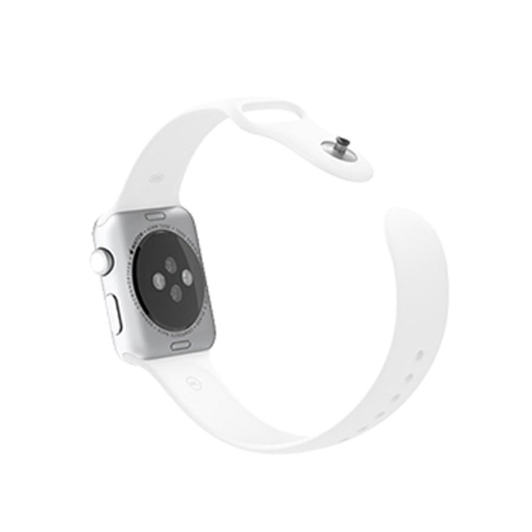 XINCUCO for Apple Watch Series 4 40mm / Series 3 / 2 / 1 38mm Silicone Sport Watch Band - White-7
