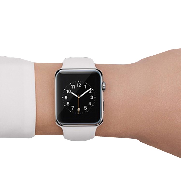 XINCUCO for Apple Watch Series 4 40mm / Series 3 / 2 / 1 38mm Silicone Sport Watch Band - White-9