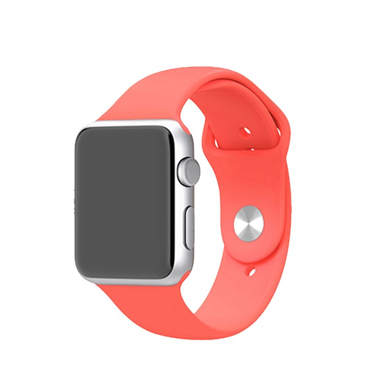 XINCUCO for Apple Watch 38mm Series 3 Series 1 Series 2 Silicone Sport Watch Strap - Watermelon Red-2