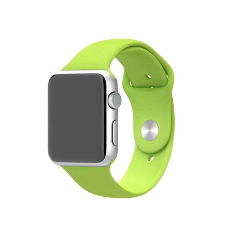 XINCUCO for Apple Watch Series 1 Series 2 Series 3 38mm Silicone Sport Wristband - Green-2