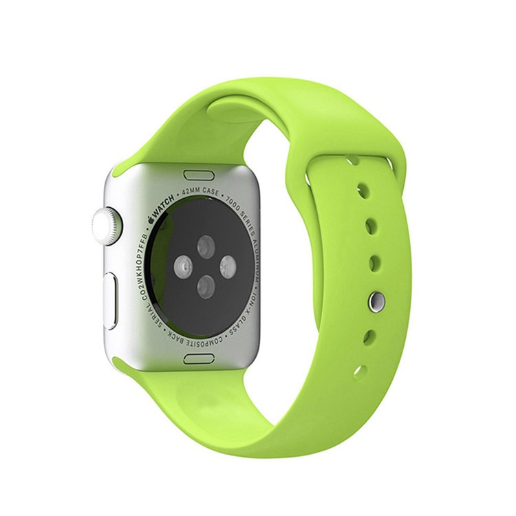 XINCUCO for Apple Watch Series 1 Series 2 Series 3 38mm Silicone Sport Wristband - Green-3