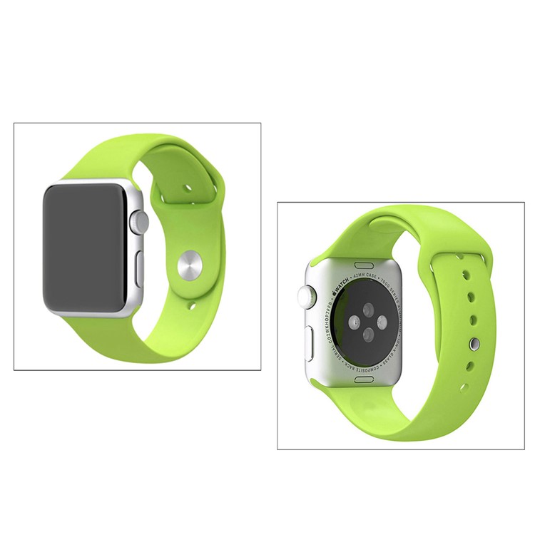 XINCUCO for Apple Watch Series 1 Series 2 Series 3 38mm Silicone Sport Wristband - Green-7