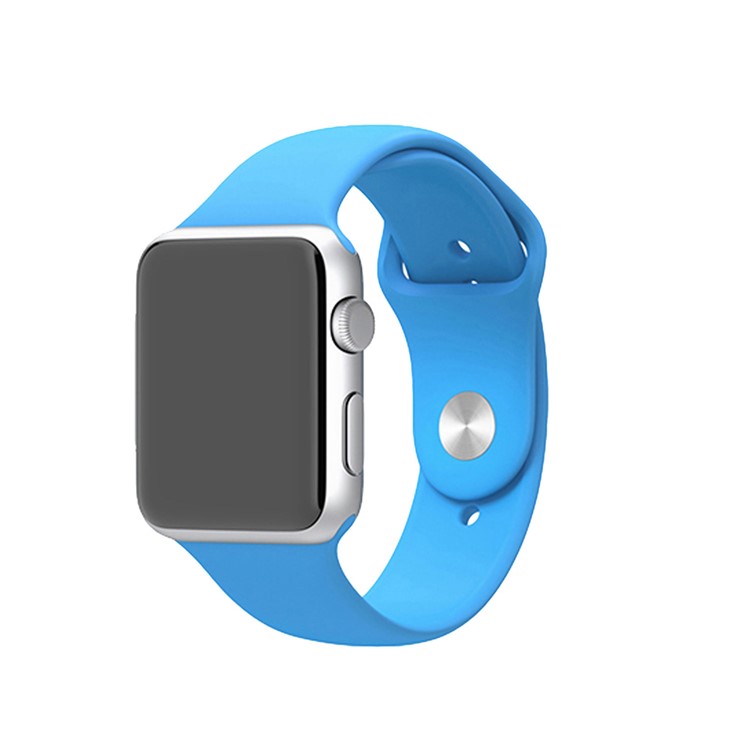 XINCUCO for Apple Watch 38mm Series 1 Series 2 Series 3 Silicone Sport Wristband - Blue-2