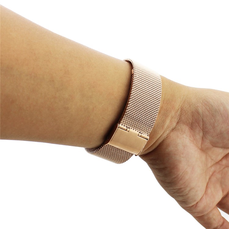Metal Mesh Watchband for Motorola Moto 360 42mm (2nd gen) - Gold Color / 20mm-6