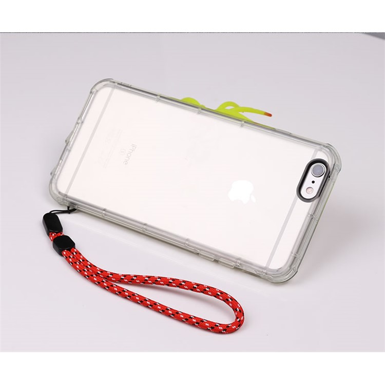 Unisex Woven Texture Nylon Strap Wrist Lanyard for Smartphones, Cameras etc. - Red-4