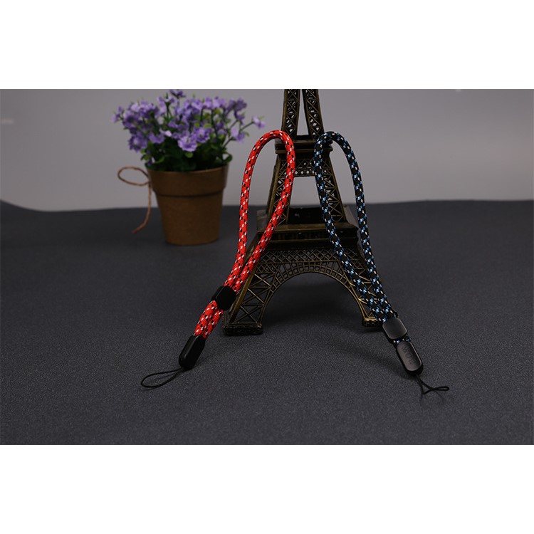 Unisex Woven Texture Nylon Strap Wrist Lanyard for Smartphones, Cameras etc. - Red-7