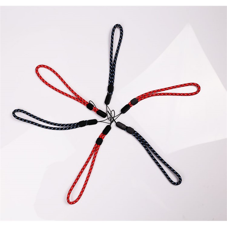 Unisex Woven Texture Nylon Strap Wrist Lanyard for Smartphones, Cameras etc. - Red-8