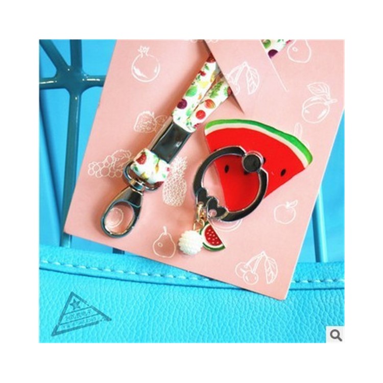 Fruit Shaped Universal Smartphone Finger Ring Holder Stand + Lanyard Kit for iPhone Samsung HTC etc. (Random)-16