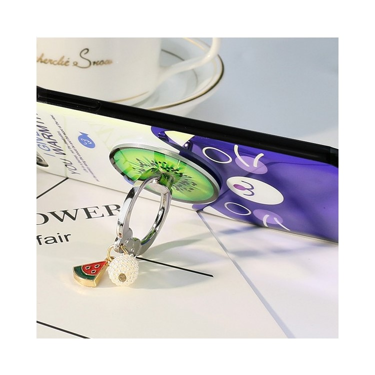 Fruit Shaped Universal Smartphone Finger Ring Holder Stand + Lanyard Kit for iPhone Samsung HTC etc. (Random)-5