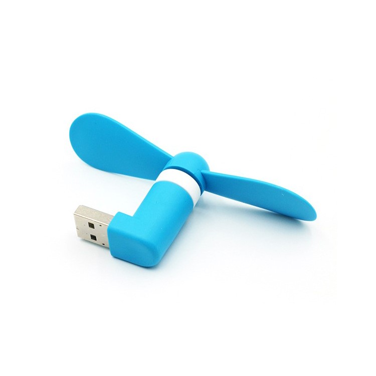Mini OTG Micro USB / USB 2.0 Summer Cooling Fan for Android OTG Phones, Power Bank, Laptop - Blue-1