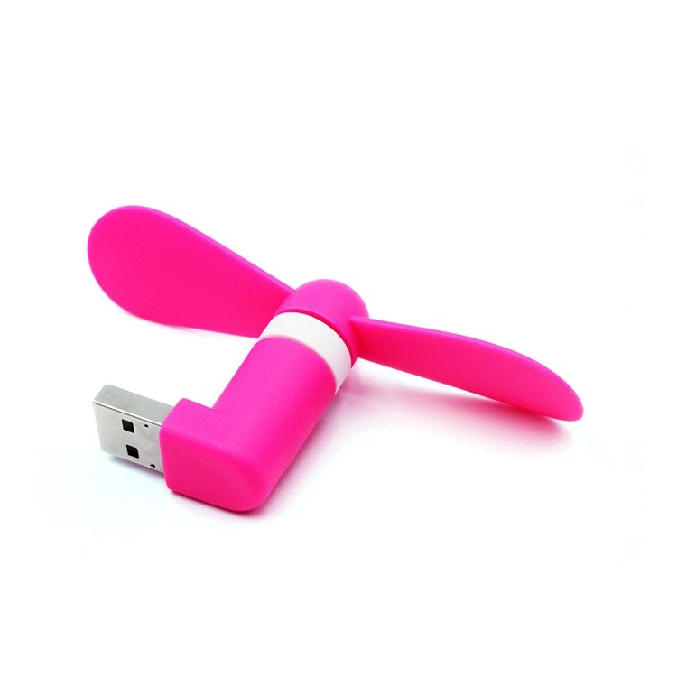 OTG Micro USB / USB 2.0 Mini USB Cooling Fan for Android OTG Phones, Power Bank, Laptop - Red-1