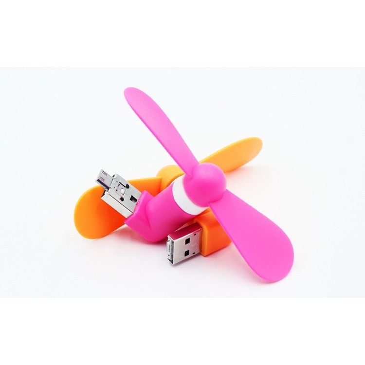 OTG Micro USB / USB 2.0 Mini USB Cooling Fan for Android OTG Phones, Power Bank, Laptop - Red-3