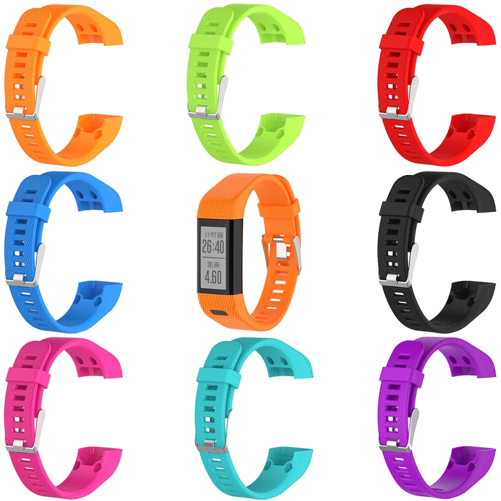 Flexible Silicone Watch Band with Installation Tools for Garmin Vivosmart HR+ / Approach X10 / Approach X40 - Red-4
