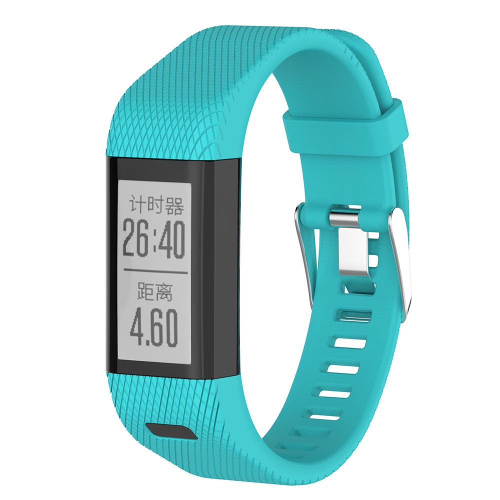 Für Garmin Vivosmart Hr+/ansatz X10/x40 Soft Silicon Watch Armband Austausch Durch Installationswerkzeuge - Cyan-3