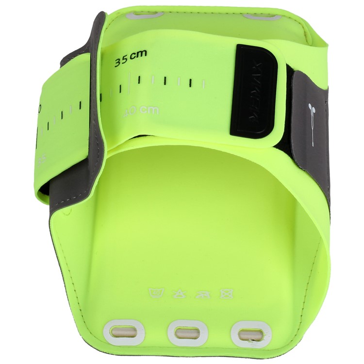 MOMAX XFIT Outdoor Sports Adjustable Lycra Fabric Gym Sports Armband Pouch for iPhone 8 Plus/7 Plus - Green-8