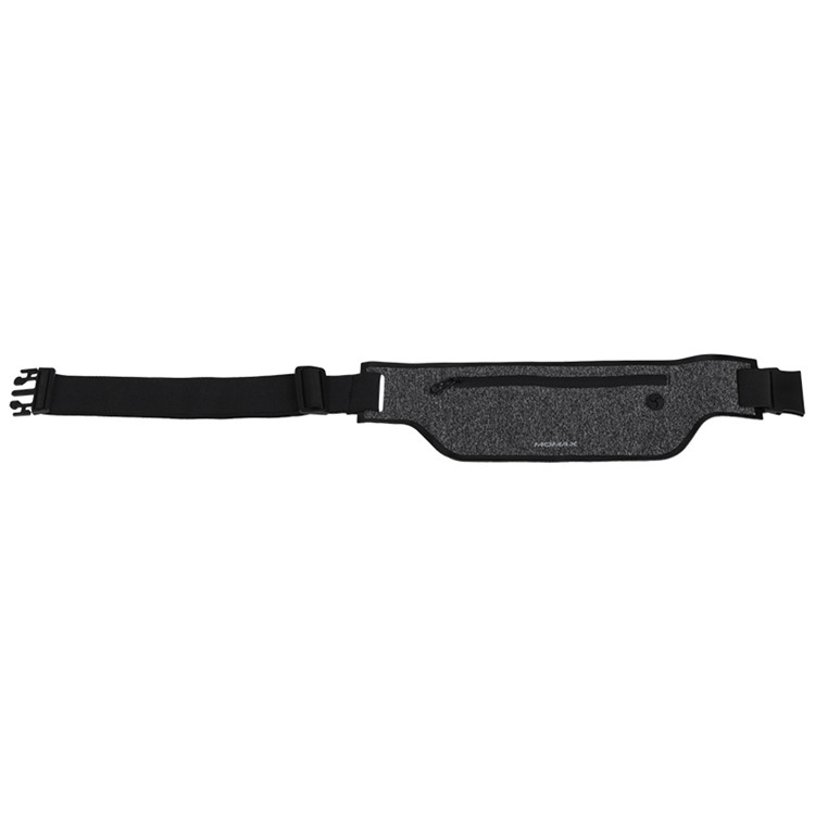 MOMAX XFIT Thin Breathable Sport Zipped Waist Bag for iPhone 7 Plus, etc. - Grey-1