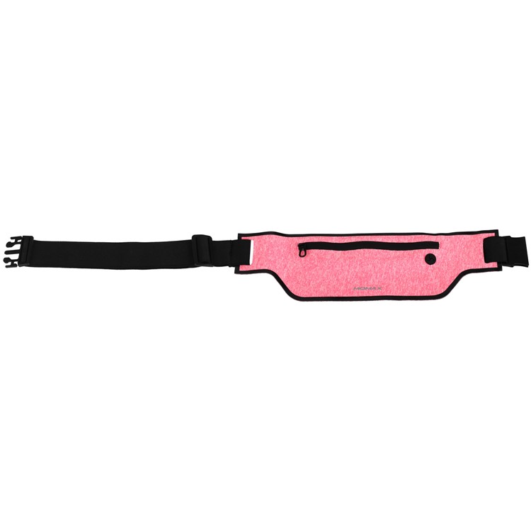 MOMAX XFIT Thin Breathable Waist Bag Sport Zipped Pouch for iPhone 7 Plus, etc. - Pink-3