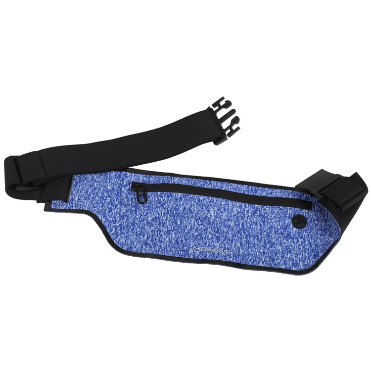MOMAX XFIT Slim Running Zipped Waist Pouch for iPhone 7 Plus, etc. - Blue-4