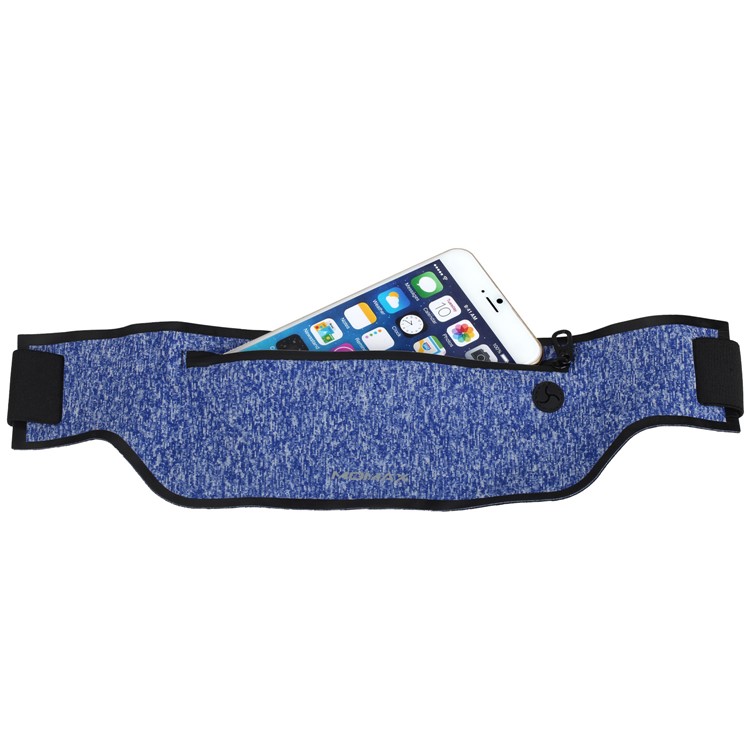 MOMAX XFIT Slim Running Zipped Waist Pouch for iPhone 7 Plus, etc. - Blue-7