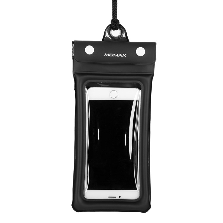 MOMAX AIRPUUCH Universal Waterproof Dustproof Phone Case Bag for iPhone Samsung Huawei etc. - Black-3