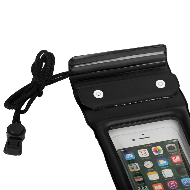 MOMAX AIRPUUCH Universal Waterproof Dustproof Phone Case Bag for iPhone Samsung Huawei etc. - Black-7