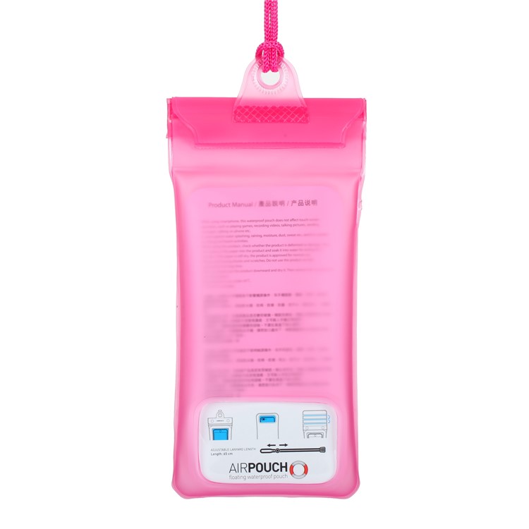 MOMAX AIRPUUCH Universal Waterproof Dustproof Phone Case Bag, Size: 76mm x 150mm - Pink-2