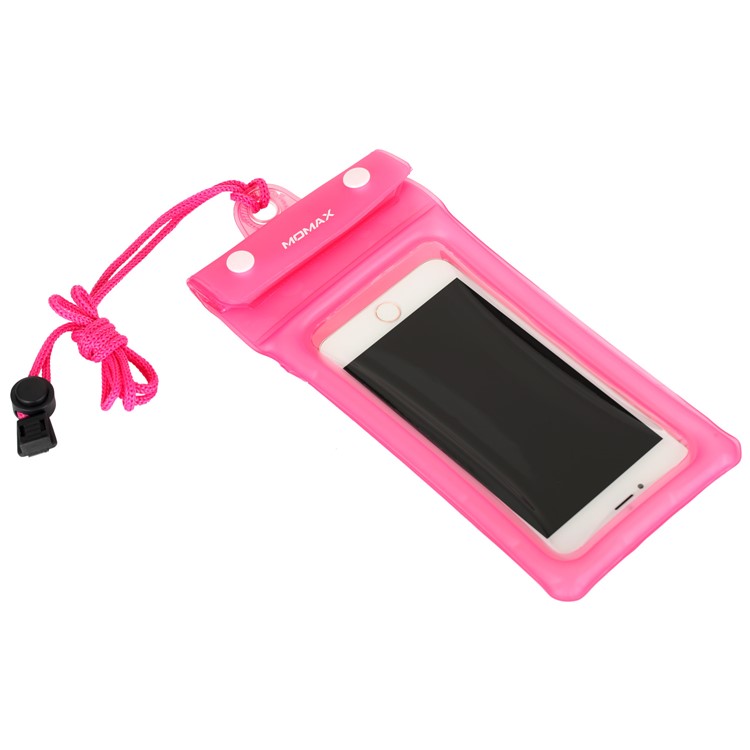 MOMAX AIRPUUCH Universal Waterproof Dustproof Phone Case Bag, Size: 76mm x 150mm - Pink-5