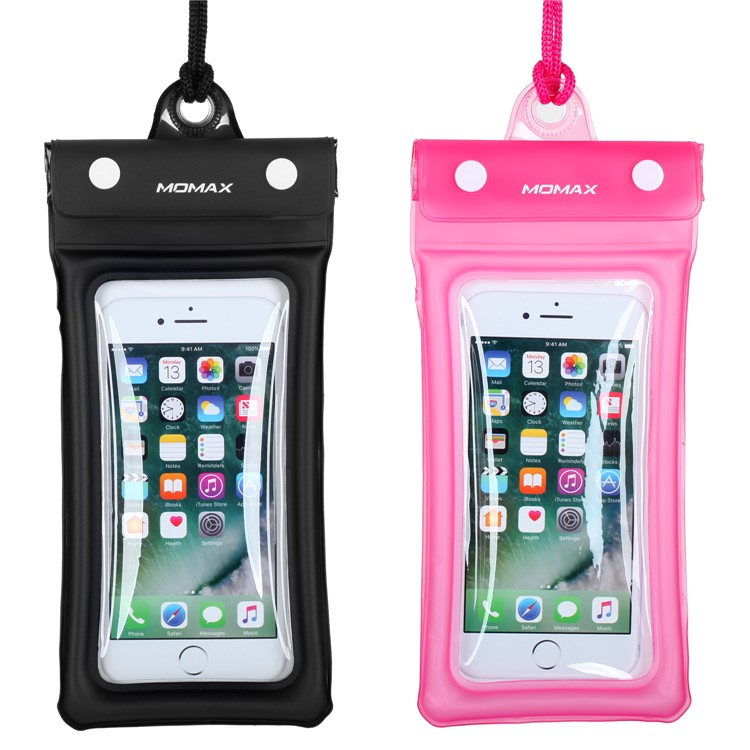 MOMAX AIRPUUCH Universal Waterproof Dustproof Phone Case Bag, Size: 76mm x 150mm - Pink-8
