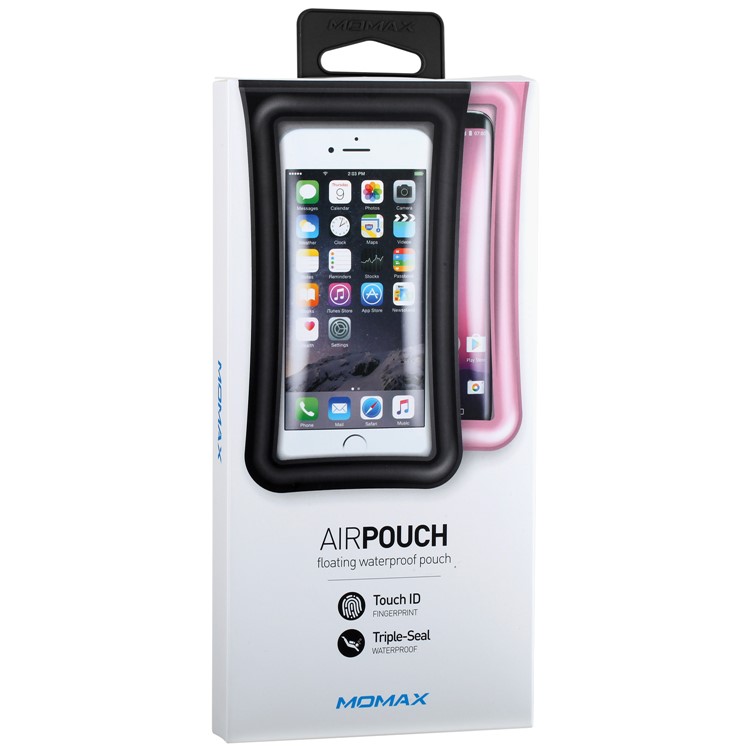 MOMAX AIRPUUCH Universal Waterproof Dustproof Phone Case Bag, Size: 76mm x 150mm - Pink-9