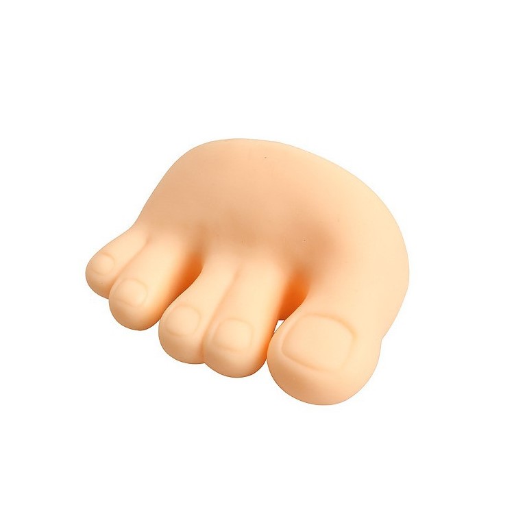 Funny Cute Foot Toe Shaped Pen Pencil Toothbrush Holder Mount Stand-3