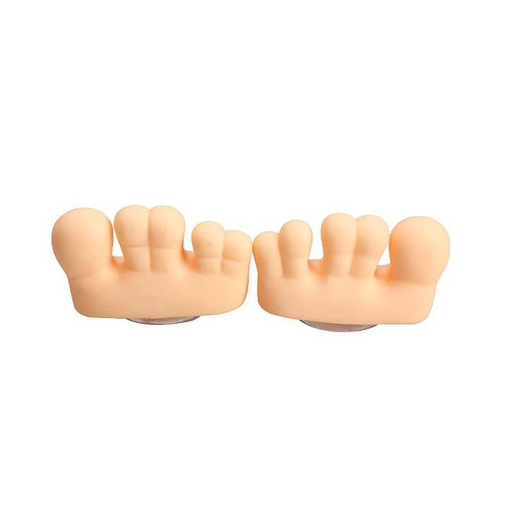 Funny Cute Foot Toe Shaped Pen Pencil Toothbrush Holder Mount Stand-4