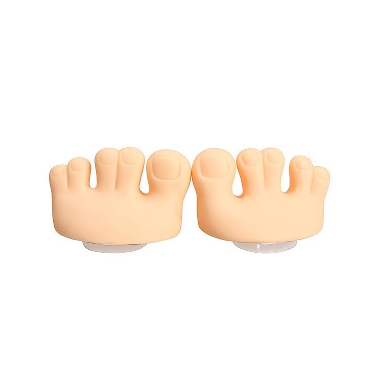 Funny Cute Foot Toe Shaped Pen Pencil Toothbrush Holder Mount Stand-6